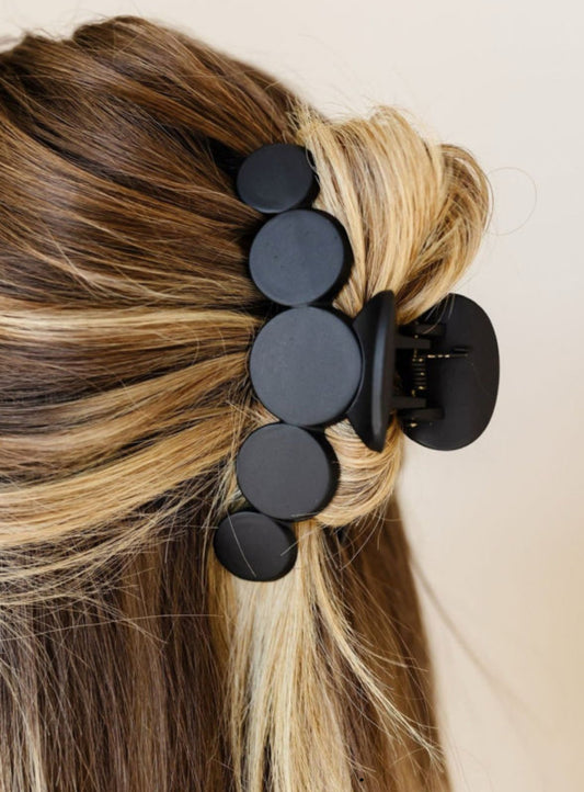 Black Frosted Hair Clip
