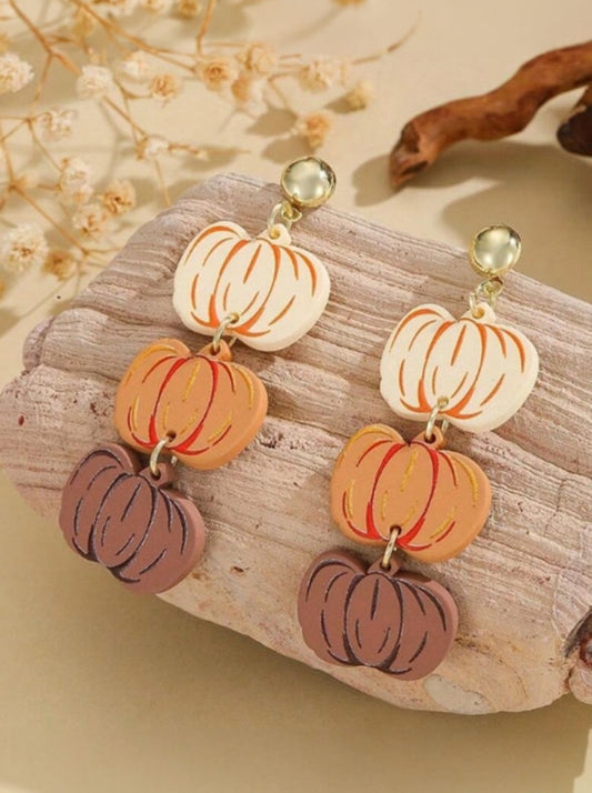 Pumpkin Stack Earrings