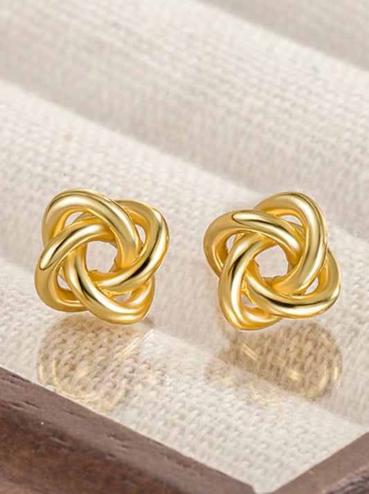 Gold Knot Earrings