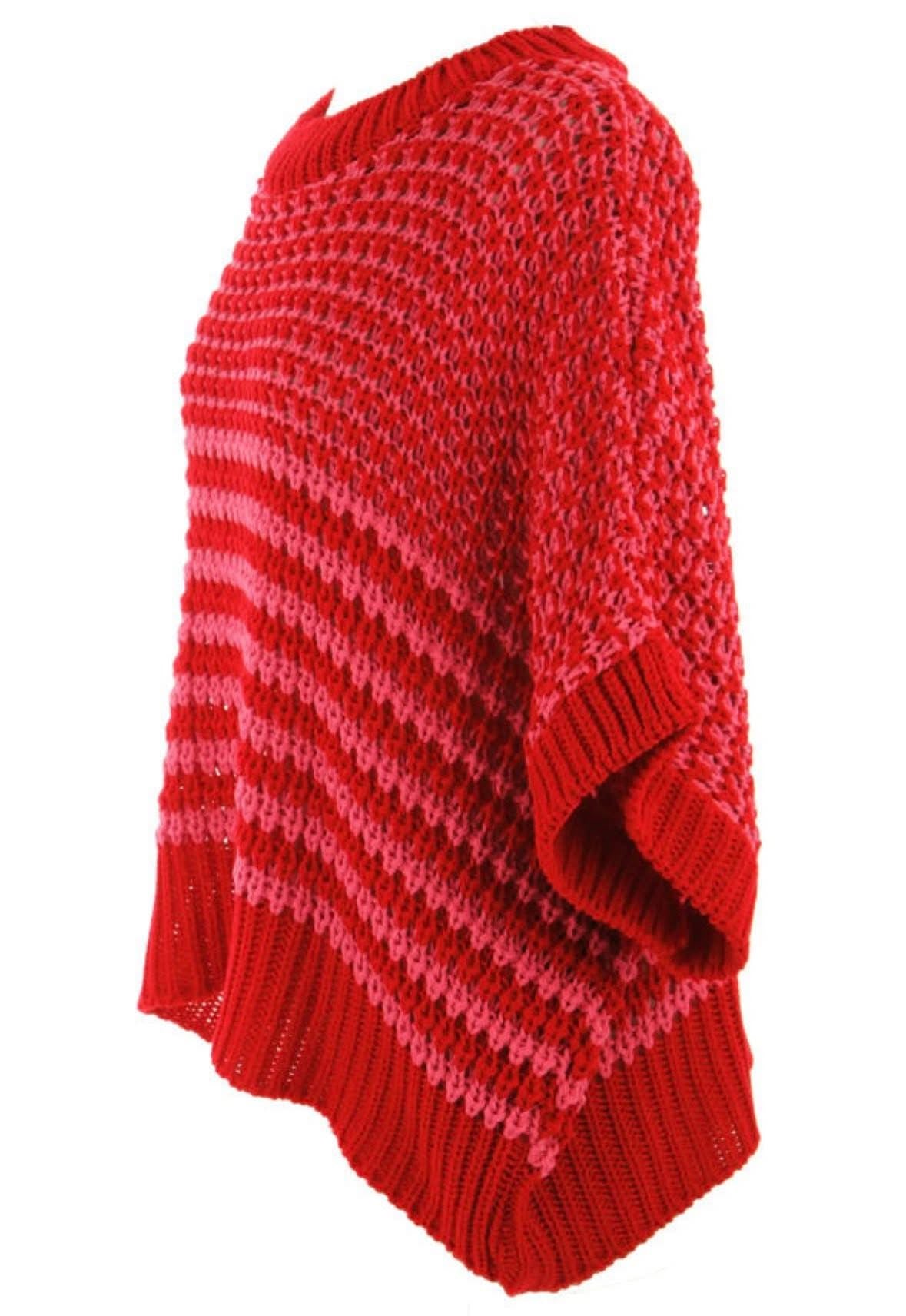 Pre-order Red Stripe Slouchy 3/4 Sleeve Sweater