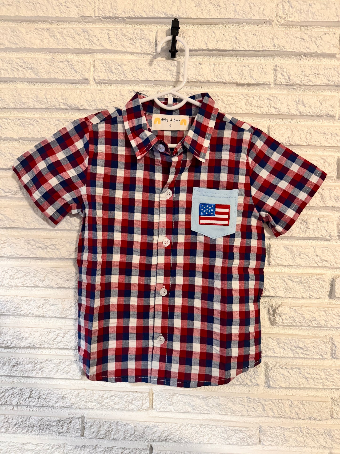 Embroidered Flag Polo