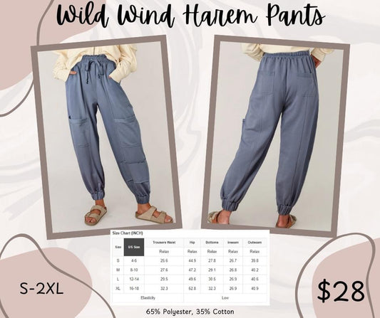 Pre-order Wild Wind Harem Pants