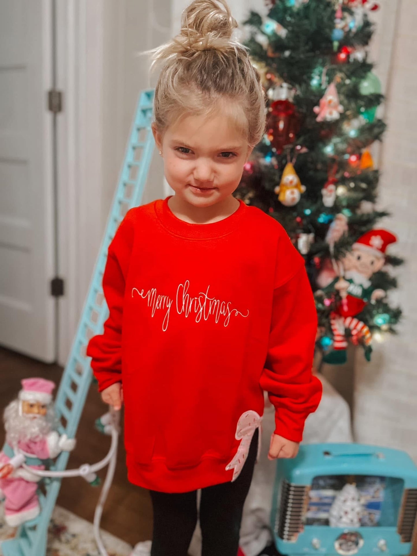 Viral Bow Christmas Sweatshirts