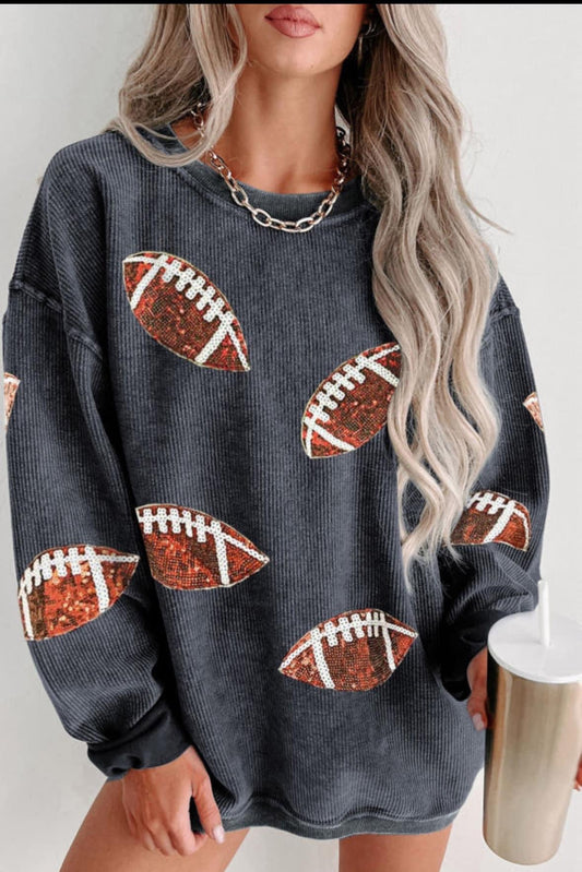 Pre-order Football Corded Sweatshirt