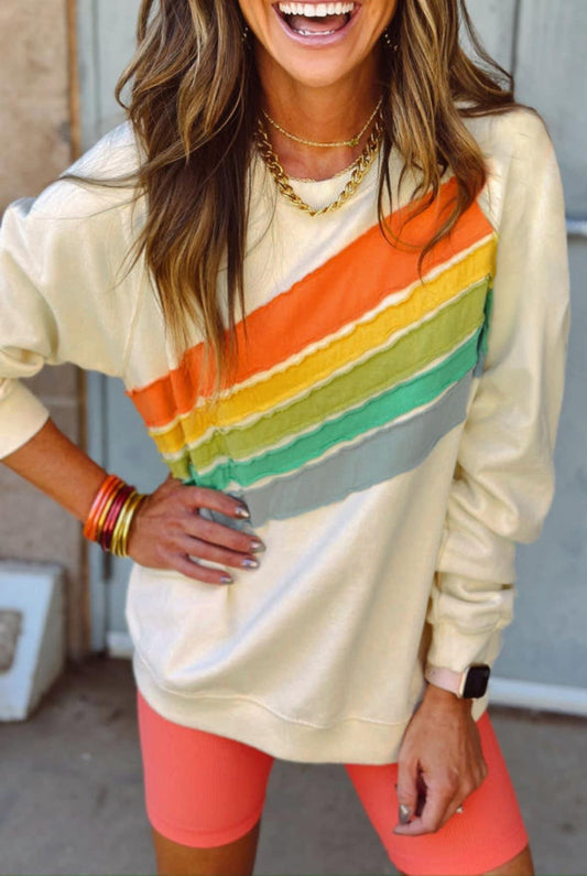 Pre-order Striped Rainbow Sweater