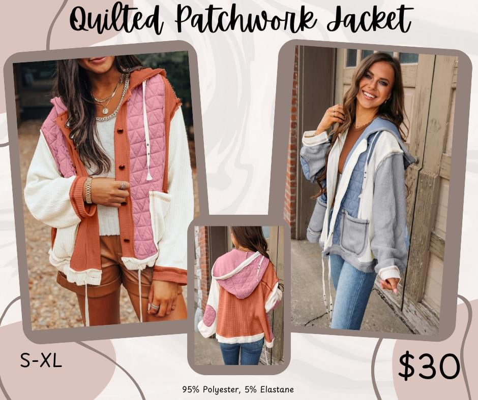 Pre-order Quilted Patchwork Jacket