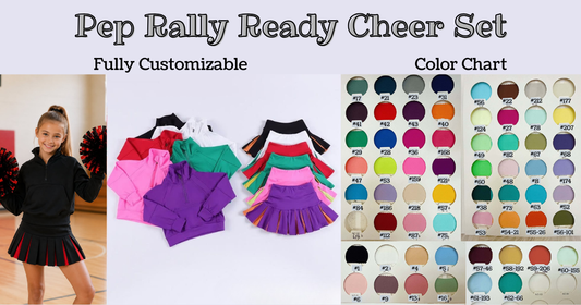 Pre-order Pleated Skirt Cheer Set