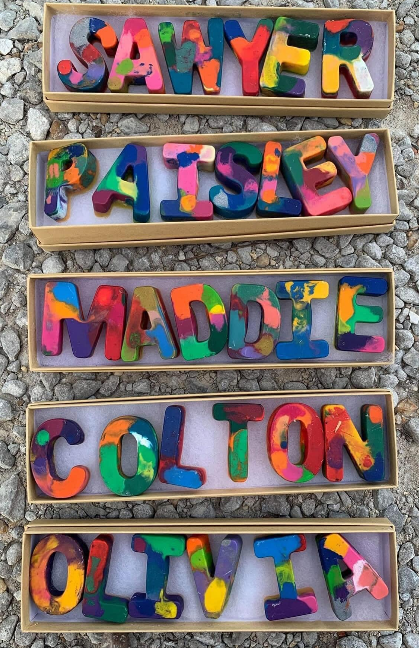 Letter Crayons