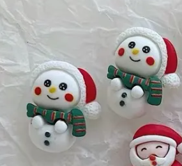 Christmas Resin Stud Earrings