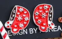 Alloy Christmas Stud Earrings