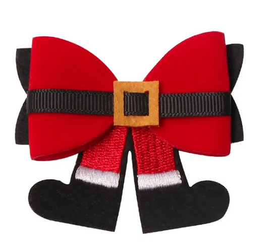 Christmas Hair Bow Clips