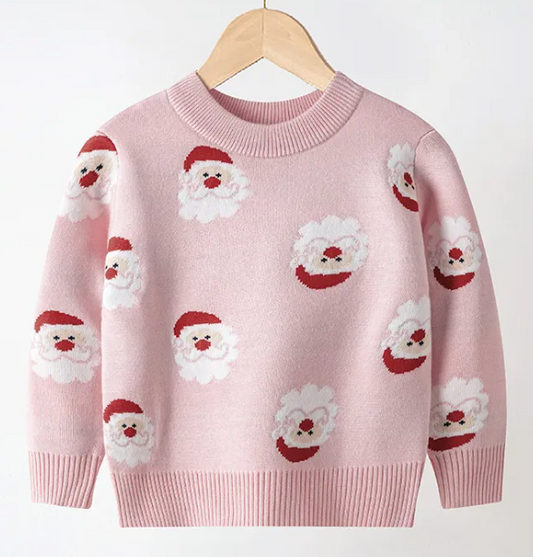 Pink Santa Claus Sweater