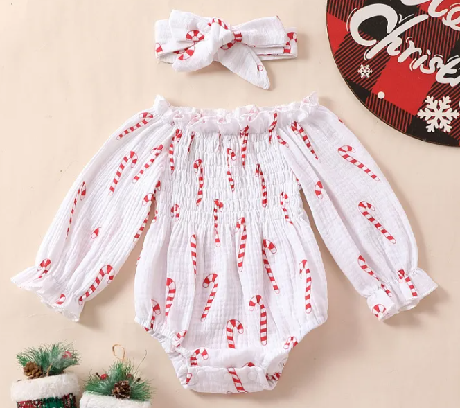 Long Sleeve Muslin Christmas Bubbles