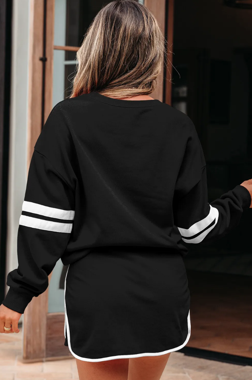 Pre-order Varsity Stripe Skort Set