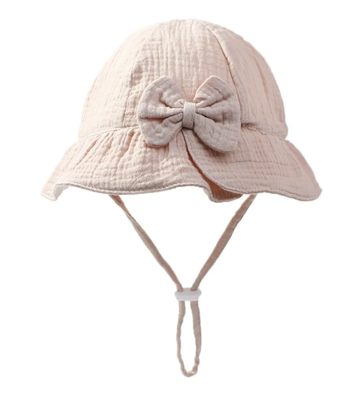 Muslin Bow Sun Hat