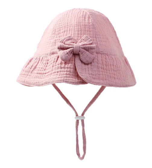 Muslin Bow Sun Hat