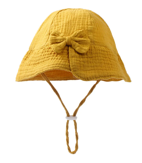 Muslin Bow Sun Hat