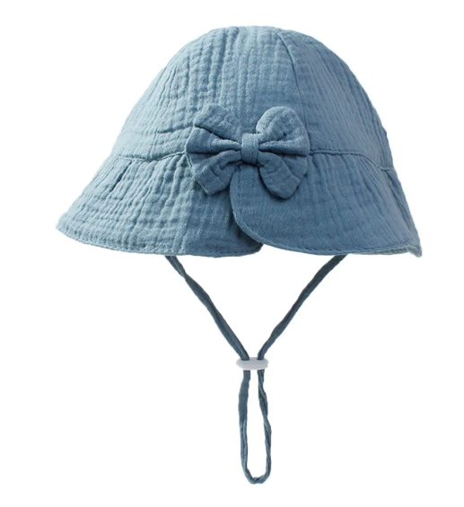 Muslin Bow Sun Hat
