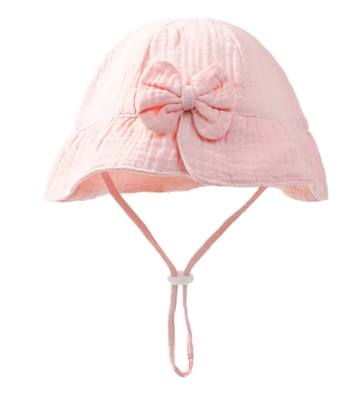 Muslin Bow Sun Hat