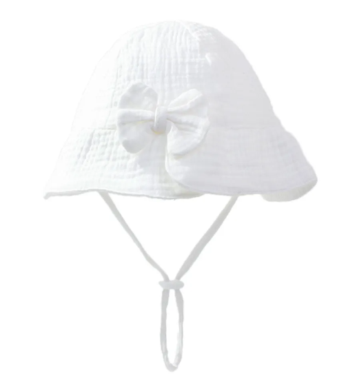 Muslin Bow Sun Hat