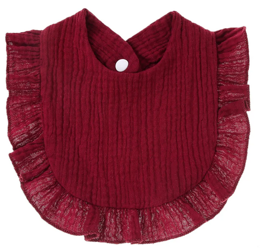 Muslin Ruffle Bibs