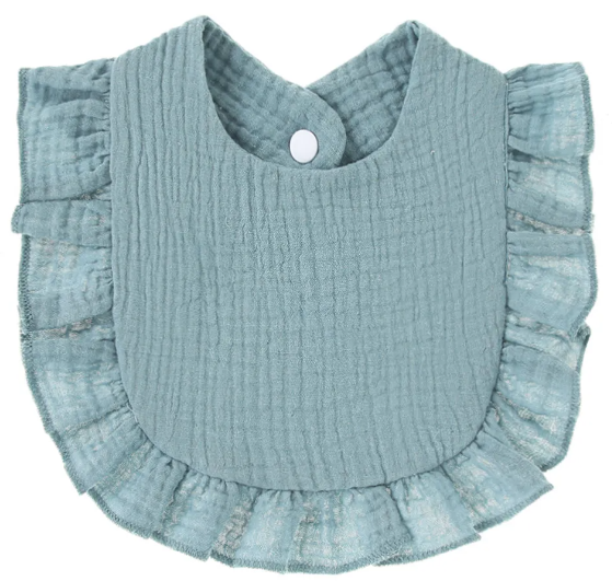 Muslin Ruffle Bibs