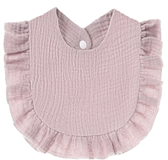 Muslin Ruffle Bibs