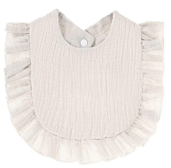 Muslin Ruffle Bibs