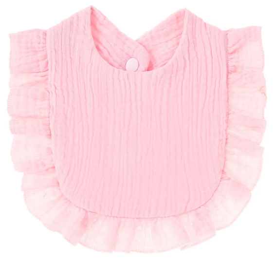 Muslin Ruffle Bibs