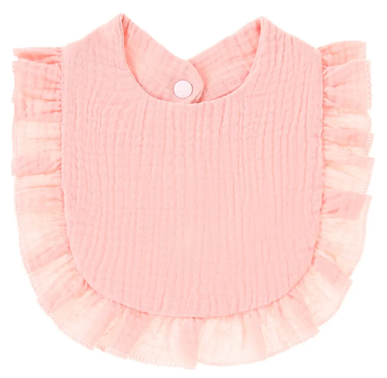 Muslin Ruffle Bibs