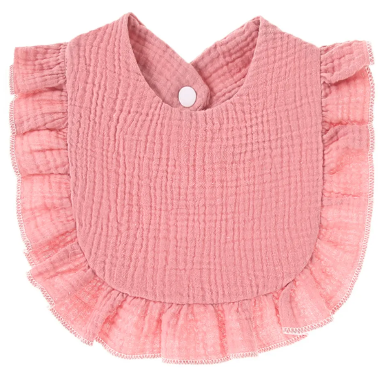 Muslin Ruffle Bibs