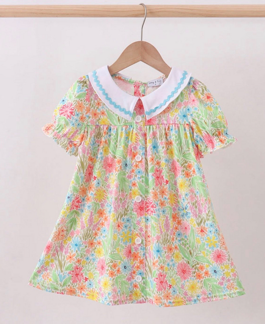 Floral Collared Dress