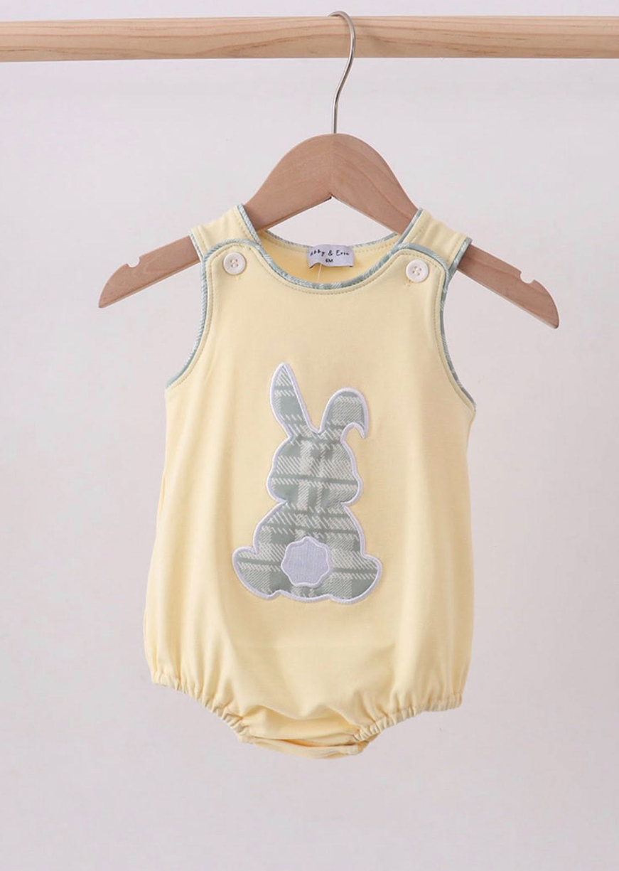 Yellow Plaid Bunny Boy Collection