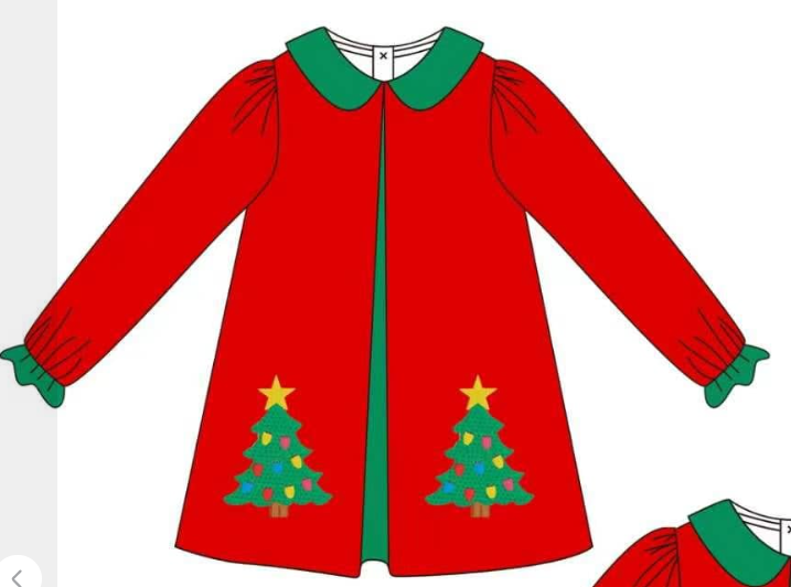 Red Christmas Tree Dress