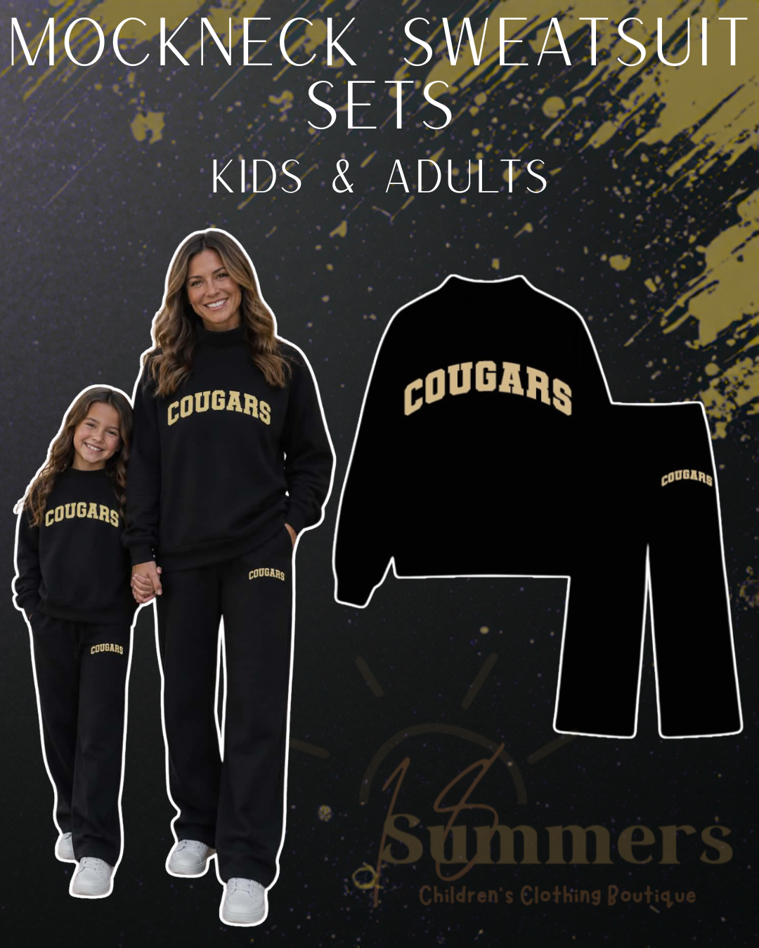 Pre-order Cougar Sweatsuit Sets