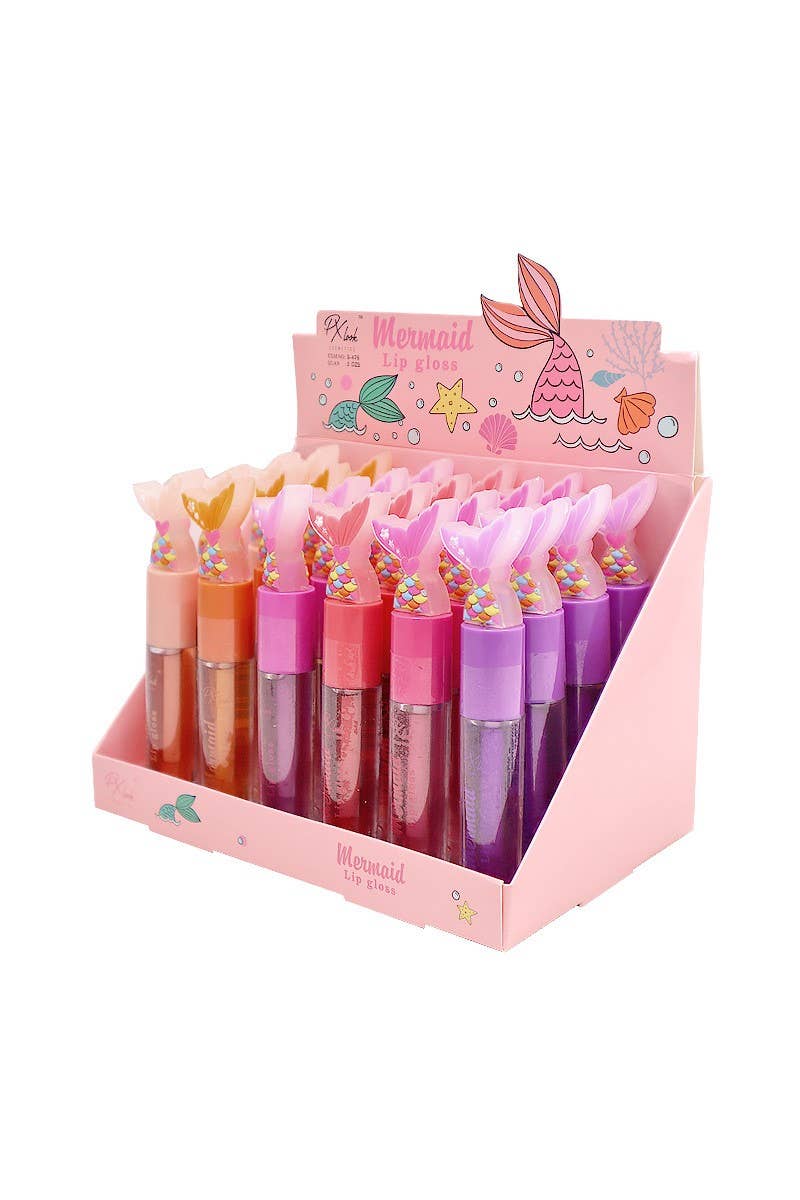 Mermaid Lip Gloss - 24pc