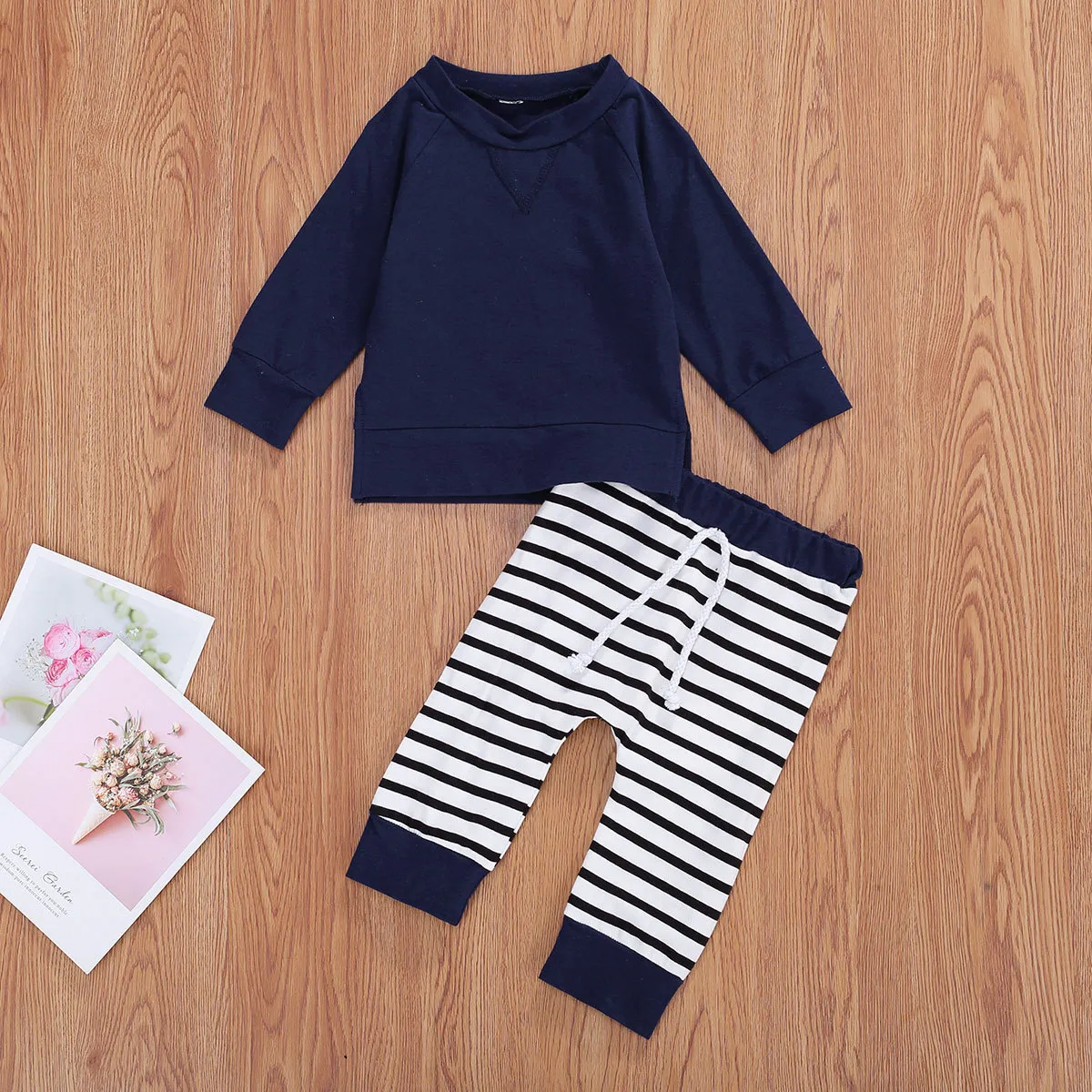 Striped Jogger & Tee Set