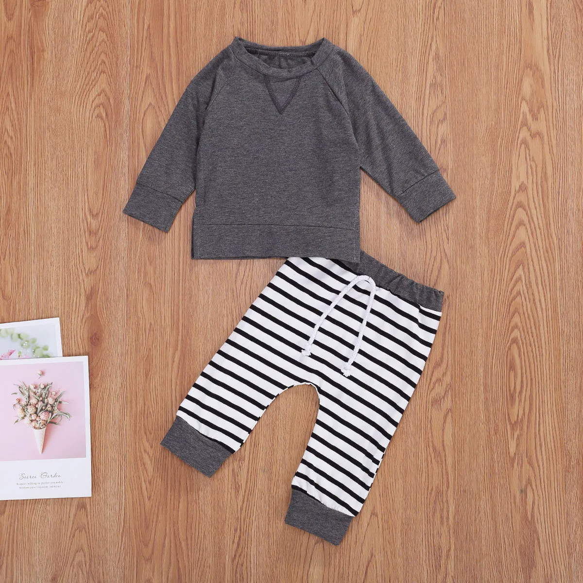 Striped Jogger & Tee Set